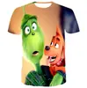 Moletom com Capuz para Cosplay com Estampa Digital 3D de Manga Curta, Mesmo Estilo do Grinch
