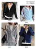 Cárdigan con capucha de punto trenzado blanco para mujer, nueva colección otoño/invierno 2026, engrosado, corte holgado, corto, chaqueta suéter con cremallera
