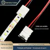 Conector de Fita de LED, Sem Solda, 8mm 2 Pinos Cabeça Única Baixa Tensão Conector Rápido para Fita de LED, Clip Terminal, Plástico
