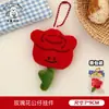 Tengyi Original Linda Muñeca Trabajadora de Vaca y Caballo Colgante Pareja Mejor Amigo Llavero de Mochila Decoración Adorno Colgante Juguete