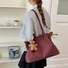 Estilo Coreano Nueva Gran Capacidad Doble Cara Mamá y Bebé Portátil Lona Bolso de Hombro Único Ligero Salida Bolsa de Compras Bolso Tote para Mamá