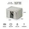 Caja de almacenamiento plegable para ropa con ventana única para visibilidad, caja de almacenamiento de tela de gran capacidad para ropa y pantalones, caja de almacenamiento a prueba de polvo y humedad para artículos diversos