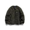 Marca de Moda Americana Masculina North Boundary 2025 Inverno Nova Jaqueta de Lã de Cordeiro sem Gola com Algodão Casaco de Algodão Aconchegante Espessado