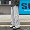 Pantalones de Esquí Impermeables con Forro de Terciopelo para Otoño e Invierno para Hombre, Marca de Moda, Pantalones Cargo Rectos Holgados para Exteriores, Pantalones Casuales Gruesos