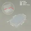 Caja de Almacenamiento de Plástico PP Caja Rectangular Transparente Vacía con Tapa Caja Vacía para Documentos y Recibos Caja de Almacenamiento para Piezas y Herramientas