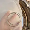 Brincos de Argola Lisos de Alta Qualidade Prata Zircônia Argolas Grandes 2025 Novo Estilo Quente Luxo Acessível Brincos de Argola Elegantes