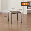 Silla de Ratán, Silla de Comedor de Plástico para el Hogar, Silla con Respaldo para Balcón, Plegable y Portátil, Taburete Pequeño para Tomar el Sol, Silla Tejida para Exterior