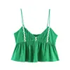 Atacado de Fabricantes de Roupas Femininas Transfronteiriças Conjunto de Top Cropped de Linho Curto e Calça Novo Verão 2026