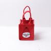 Linda Mini Bolso de Nochebuena Bolsa de Fieltro Bolsa de Regalo Empaque de Dulces Paz Fruta Bolsa Publicitaria de Regalo