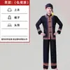 Traje de performance Miao manga longa adulto masculino Guizhou traje de dança minoritário Zhuang palco Hulusi traje de performance