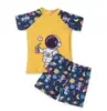Traje de baño para niños Niños Verano Bebé Protección solar Secado rápido Dividido Bañador Niños Niños Mediano y Grande Niños Lindo Conjunto de Equipo