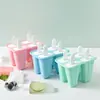 Bandeja de Hielo de Silicona de 12 Compartimentos, 4 Compartimentos, Molde para Paletas con Mango, Molde para Palitos de Helado de 6 Compartimentos, 8 Compartimentos en Stock