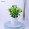 Atacado vaso pequeno cônico pêssego laranja plástico planta aquática arranjo de flores flor artificial flor de seda flor borboleta conjunto de Camélia