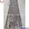 Tecido de lantejoulas com criptografia multicolor 3MM tecido totalmente bordado vestido de noiva vestido presente tecido para vestuário fábrica atacado