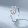 Un ciervo te tiene amantes anillo anillo anillo anillo para hombres y mujeres mo sang diamante simple día de San Valentín regalo Tanabata para novia