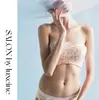 Conjunto de Sutiã Strapless de Renda Francesa Estilo Japonês para Mulheres, Sutiã Push-Up Antiderrapante, Fornecimento em Lote Misto Multicolorido