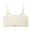 Ropa interior de desarrollo para niñas, Sujetador de primera etapa para 8-12 años, Copa fija, Camisola de seda helada para estudiantes de primaria