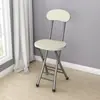 Suministro Directo de Fábrica Silla Plegable Silla de Comedor para el Hogar Silla Sencilla Silla de Ocio con Respaldo Taburete Silla Taburete Redondo Portátil para Adultos