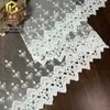 Encaje de malla de seda de leche de un solo lado con lazo en forma de corazón, 36 cm, para ropa de niños, vestidos de novia, accesorios para el cabello y accesorios de prendas de vestir, en stock