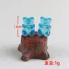 Accesorios de resina DIY calientes transfronterizos estuche de papelería de oso transparente material para funda de teléfono relleno de slime