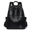 Mochila Nueva de Cuero PU Suave para Mujer, Mochila de Moda Simple para el Trabajo, Viajes Casuales, Bolso Pequeño Versátil para Mujer