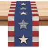 Camino de mesa American Independence Day Transfronterizo, Decoración de Atmósfera Festiva, Mantel de Mesa de Cocina, Cubierta para Mueble de TV, Mantel para Mesa de Entrada