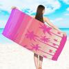 Toalla de playa de rizo estampado de doble cara para comercio exterior, microfibra transfronteriza para adultos, toalla de baño para natación, venta al por mayor, secado rápido, terciopelo de doble cara
