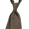 Corbata de Rayas para Hombre Estilo Caballero Británico de 8 cm, Color Caqui Rayado Vintage para Estilo Casual de Negocios y Urbano