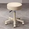 Taburete de Estilismo para Barbería con Ruedas Silla Giratoria Taburete para Técnico de Salón de Belleza Silla Elevable para Manicurista de Belleza Maquillaje