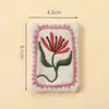 Novo Estilo Patches de Tecido Vintage Versátil Planta Desenho Animado Gato Bordado Patches Quadrados de Tecido Acessórios de Cabelo Acessórios para Roupas