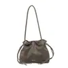 Bolso de mano tipo cubo informal de moda estilo coreano para mujer, nueva colección otoño 2026, bolso de hombro/bandolera de moda con acabado mate