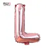 Globos de Papel de Aluminio de 16 Pulgadas, Números Dorados Rosados 0-9, Letras A-Z, Globos para Fiesta de Cumpleaños, Suministros, Decoración, Arreglo