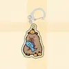 Chaveiro Acrílico Capivara 2D Novo Transfronteiriço Fofo Desenho Animado Golfinho da Sorte Golfinho Kuipu Pingente de Desenho Animado