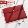 Bolsa para Arquivos A4 Bolsa Personalizada de Couro para Armazenamento de Documentos Pasta Grande Capacidade Espessada Impermeável Bolsa para Conferências de Negócios