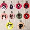Parches de Tela Bordados al por Mayor, Insignias Bordadas por Computadora, Insignias Redondas de Animales de Dibujos Animados Lindos, Parches para Brazos, Parches para Hombros, Parches para Ropa
