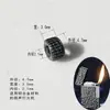 Encendedor Lengua de Dragón Rueda de Pedernal de 12 Velocidades Eyector Mecánico Latón Encendedor de Queroseno Piezas de Repuesto Rueda en Forma de Diamante