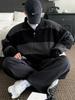 Suéter Masculino Listrado em Contraste Outono e Inverno Estilo Japonês Retro Tendência Marca Solto Versátil Preguiçoso Gola Lapela Suéter para Casal