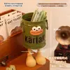 Nuevo cubo pequeño de hierro para bolígrafos, de hierro, caricatura linda, para escritorio de oficina, estudiante, universal, caja de almacenamiento de gran capacidad para niños
