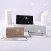 Bolso de Mano de Noche con Brillo Incrustado de Diamantes Europeo y Americano, Bolso de Mano de Color Sólido para Mujer, Elegante Bolso Cuadrado, Bolso de Noche de Hombro Cruzado