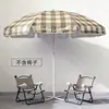 Guarda-sol xadrez para uso externo, popular para sessões de fotos, decoração de pátio de loja, acampamento e exposição, com impressão de logotipo