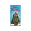 Tecido de fundo de Natal para comércio exterior da Amazon transfronteiriço para decoração de porta, montagem de festa e cobertura de porta tipo bandeira de meia-lua