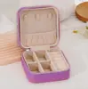 Caja de Almacenamiento de Joyería a Prueba de Polvo, Caja de Almacenamiento de Aretes, Pequeña Caja de Embalaje de Joyería de Terciopelo Estilo Chanel, Personalización al por Mayor Personalizado