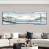 Pintura Decorativa de Lujo para Sala de Estar Pintura Colgante de Pared de Fondo para Sofá de Alta Gama Paisaje Atmosférico Pintura Superpuesta para Oficina