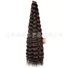 Perucas de Crochê Deep Wave para Tranças Sujas Transfronteiriças da África, Cabelo Trançado, Cachos Longos, Cachos Latino-Americanos, Extensões de Cabelo de Fibra Química