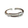 Anillo de Aro para Niñas, Simple, Divertido, Moderno, Estilo Genial, Moda Ins, Diseño Creativo, Joyería de Aleación para Parejas