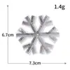 Floco de Neve Prateado Lantejoulas Exquisitas Bordado Comércio Exterior Natal Bordado Computadorizado Tecido Bordado Patch Sapato Bolsas Roupa Patch Decorativo