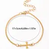 Pulseira Cruzada Transfronteiriça Amazon para Mulheres, Design Simples de Nicho, Estilo Único, Joia de Mão Versátil, Atacado de Joias Pequenas