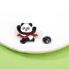 Fábrica de Origem Broche Panda Atleta Panda Jogando Basquete Futebol Badminton Tênis de Mesa Esportes Emblema de Liga