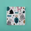 Set de serie de tierra de diatomeas de posavasos redondos y cuadrados, alfombrillas absorbentes y termoaislantes con patrón de animales y plantas estilo japonés