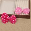 Directo de fábrica en stock 7.5x 10cm lazo de lunares tela accesorios para la cabeza diy joyería accesorios hechos a mano